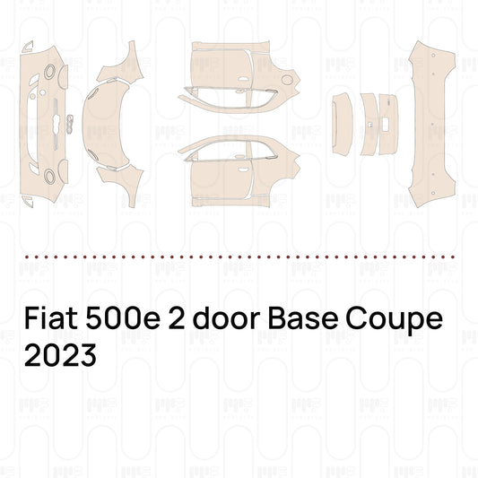 Voorgesneden PPF Fiat 500e 2 door Base Coupe 2023