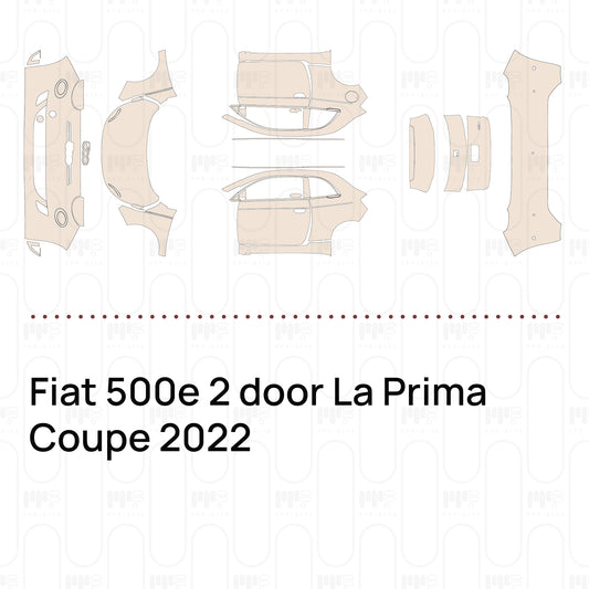 Voorgesneden PPF Fiat 500e 2 door La Prima Coupe 2022