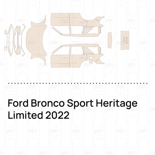 Voorgesneden PPF Ford Bronco Sport Heritage Limited 2022