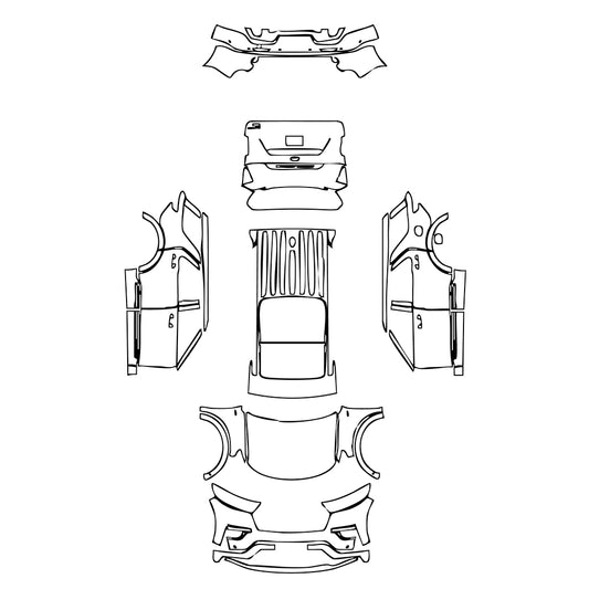Pre-Cut PPF Ford Explorer 2022 - PPF-Kits