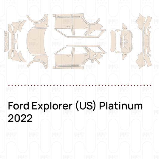 Voorgesneden PPF Ford Explorer (US) Platinum 2022