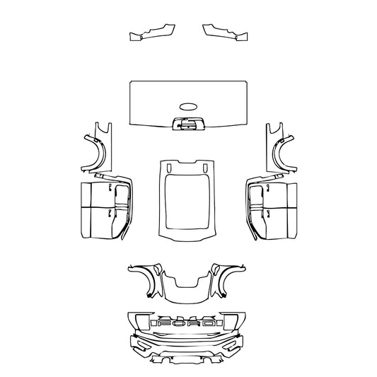 Pre-Cut PPF Ford F-150 Raptor SuperCrew 2023 - PPF-Kits