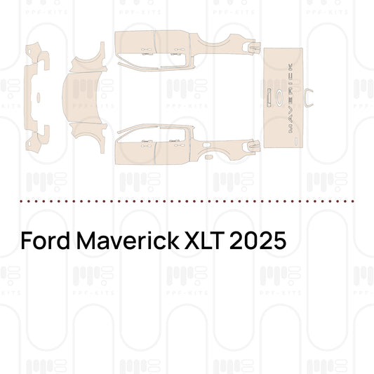 Ford Maverick XLT 2025 – Voorgesneden PPF-lakbeschermingsfolie