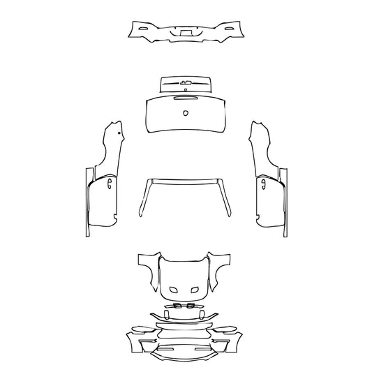 Pre-Cut PPF Ford Mustang Convertible GT 2018 - PPF-Kits