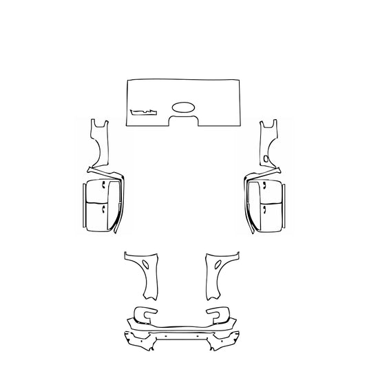 Voorgesneden PPF Ford Ranger (EU) Raptor 2025