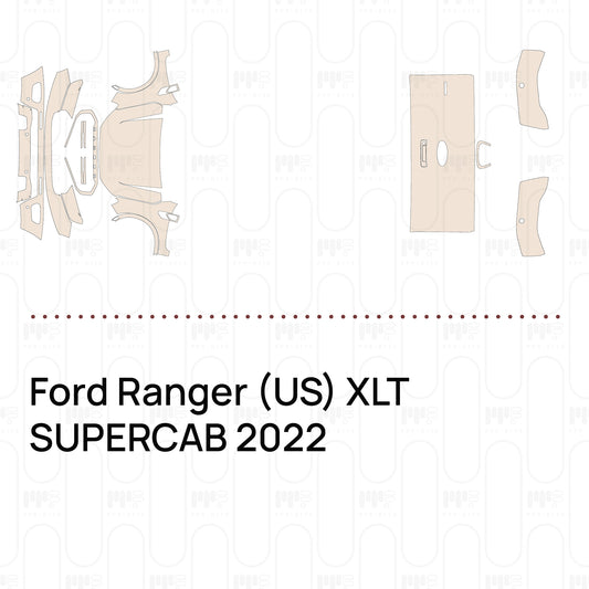 Voorgesneden PPF Ford Ranger (US) XLT SUPERCAB 2022