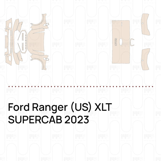 Voorgesneden PPF Ford Ranger (US) XLT SUPERCAB 2023