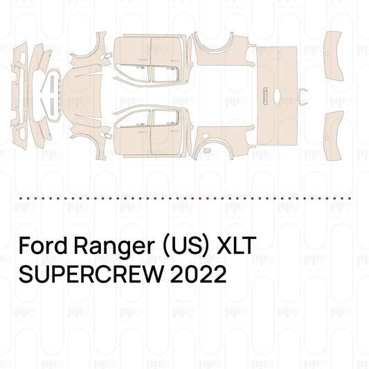 Voorgesneden PPF Ford Ranger (US) XLT SUPERCREW 2022