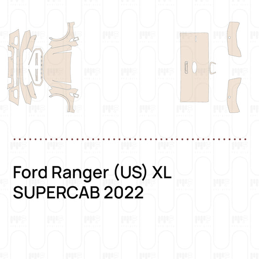 Voorgesneden PPF Ford Ranger (US) XL SUPERCAB 2022