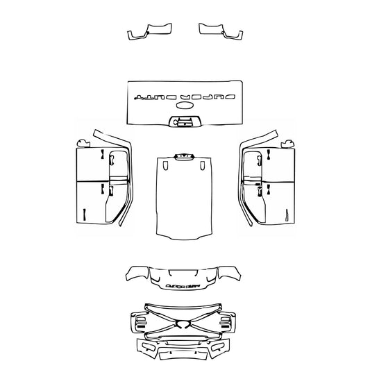 Pre-Cut PPF Ford Super Duty F-350 Crew Cab King Ranch 2025 - PPF-Kits