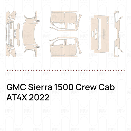 Voorgesneden PPF GMC Sierra 1500 Crew Cab AT4X 2022