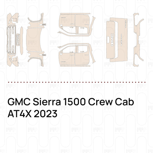 Voorgesneden PPF GMC Sierra 1500 Crew Cab AT4X 2023