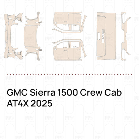 Voorgesneden PPF GMC Sierra 1500 Crew Cab AT4X 2025