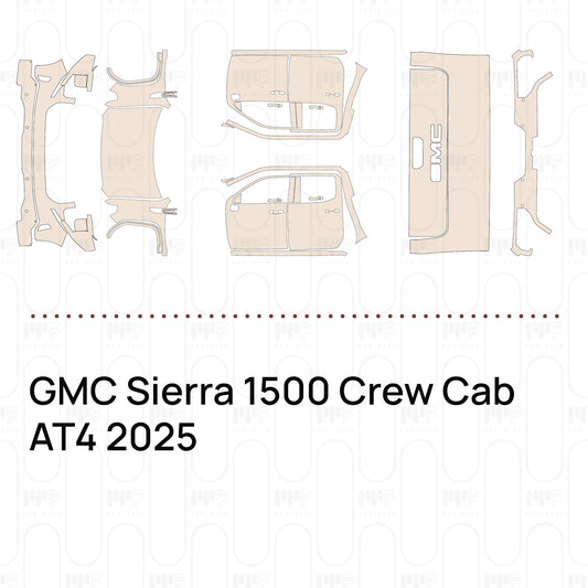 Voorgesneden PPF GMC Sierra 1500 Crew Cab AT4 2025