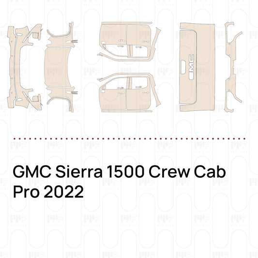 Voorgesneden PPF GMC Sierra 1500 Crew Cab Pro 2022
