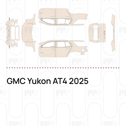 GMC Yukon AT4 2025 – Voorgesneden PPF-lakbeschermingsfolie