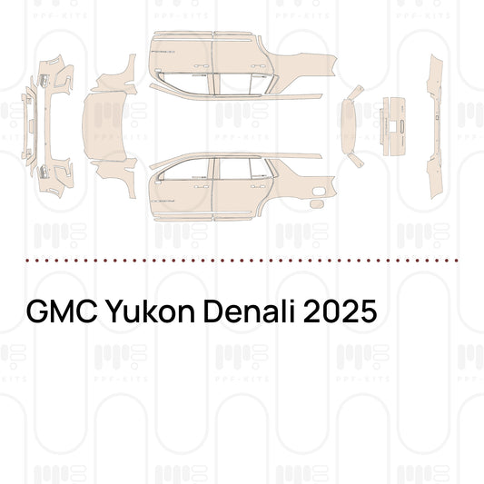 GMC Yukon Denali 2025 – Voorgesneden PPF-lakbeschermingsfolie