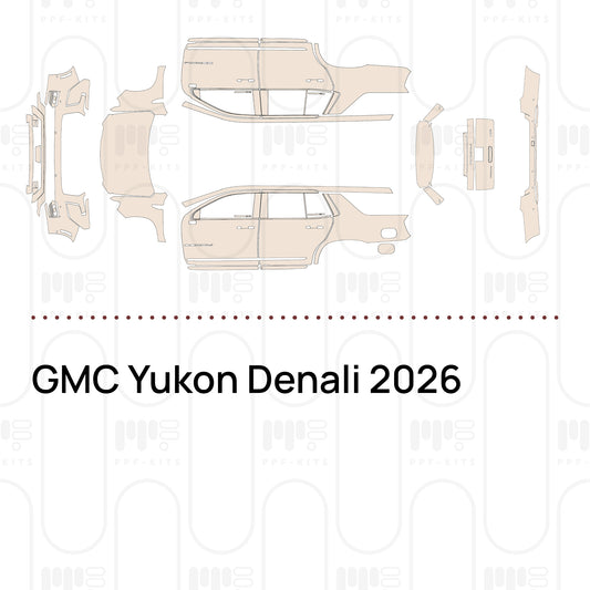 GMC Yukon Denali 2026 – Voorgesneden PPF-lakbeschermingsfolie
