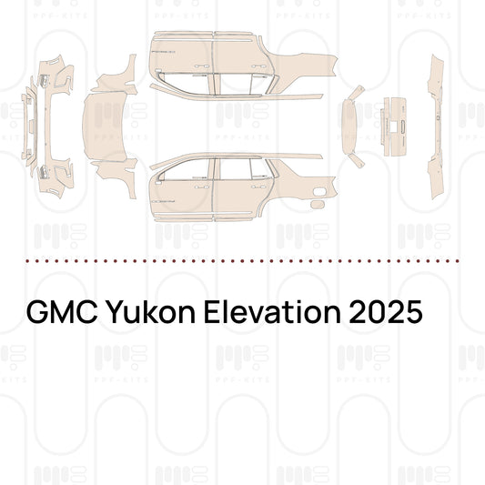 GMC Yukon Elevation 2025 – Voorgesneden PPF-lakbeschermingsfolie