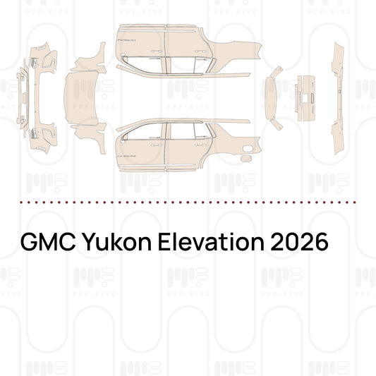 GMC Yukon Elevation 2026 – Voorgesneden PPF-lakbeschermingsfolie