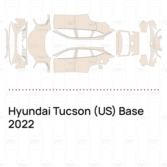 Voorgesneden PPF Hyundai Tucson (US) Base 2022
