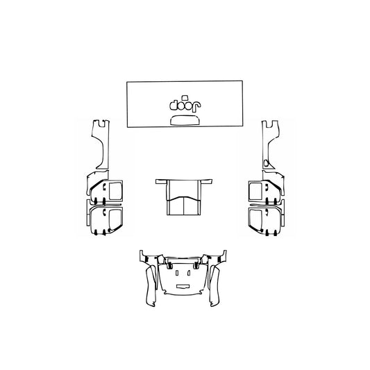 Pre-Cut PPF JEEP Gladiator Mojave 2022 - PPF-Kits