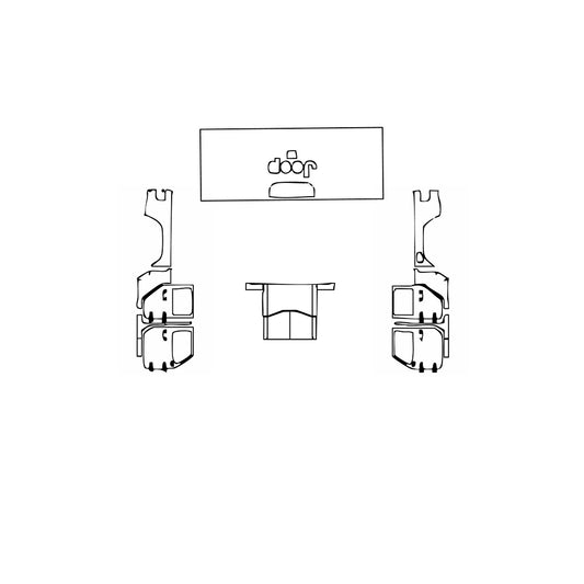 Pre-Cut PPF JEEP Gladiator Overland 2023 - PPF-Kits