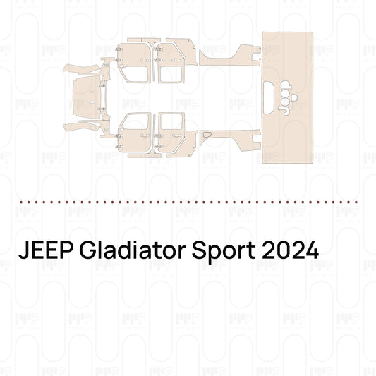 Voorgesneden PPF JEEP Gladiator Sport 2024