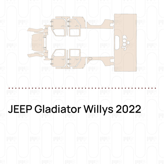 Voorgesneden PPF JEEP Gladiator Willys 2022
