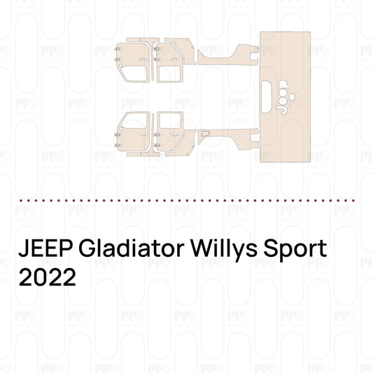 Voorgesneden PPF JEEP Gladiator Willys Sport 2022