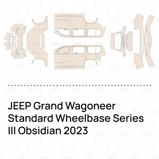 Voorgesneden PPF JEEP Grand Wagoneer Standard Wheelbase Series III Obsidian 2023