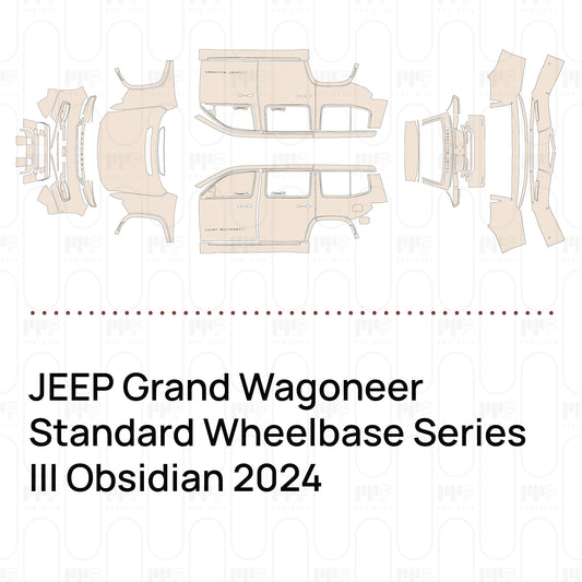 Voorgesneden PPF JEEP Grand Wagoneer Standard Wheelbase Series III Obsidian 2024