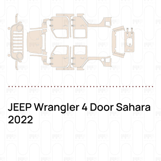 Voorgesneden PPF JEEP Wrangler 4 Door Sahara 2022