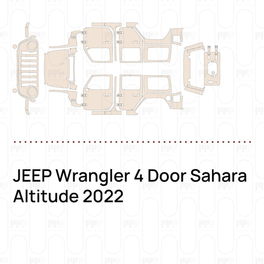 Voorgesneden PPF JEEP Wrangler 4 Door Sahara Altitude 2022