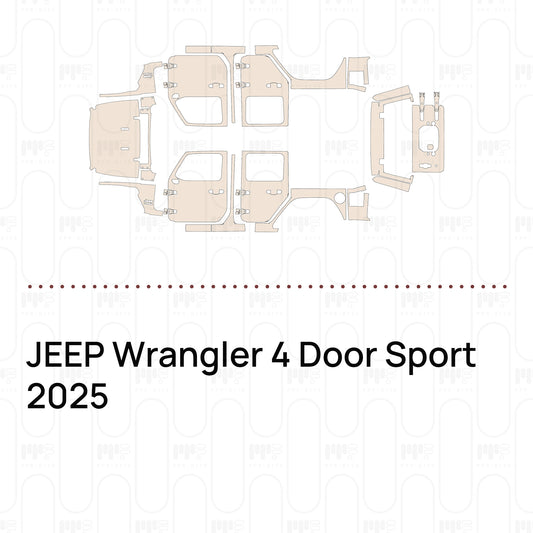 Voorgesneden PPF JEEP Wrangler 4 Door Sport 2025