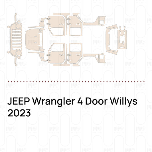Voorgesneden PPF JEEP Wrangler 4 Door Willys 2023