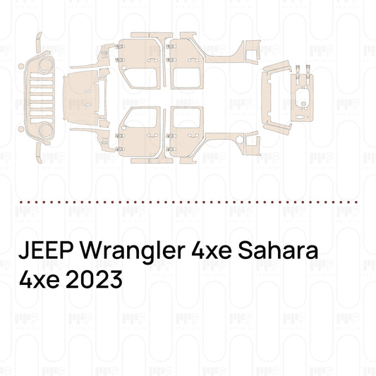 Voorgesneden PPF JEEP Wrangler 4xe Sahara 4xe 2023
