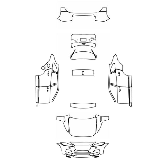 Pre-Cut PPF Jaguar F-Pace Base 2017 - PPF-Kits