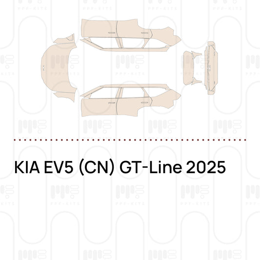 KIA EV5 (CN) GT-Line 2025 – Voorgesneden PPF-lakbeschermingsfolie