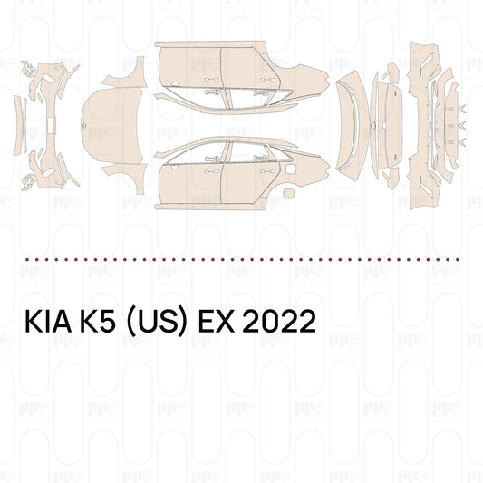 Voorgesneden PPF KIA K5 (US) EX 2022