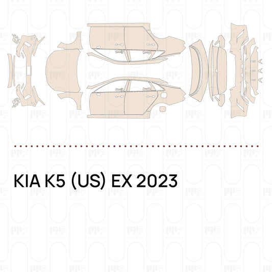 Voorgesneden PPF KIA K5 (US) EX 2023