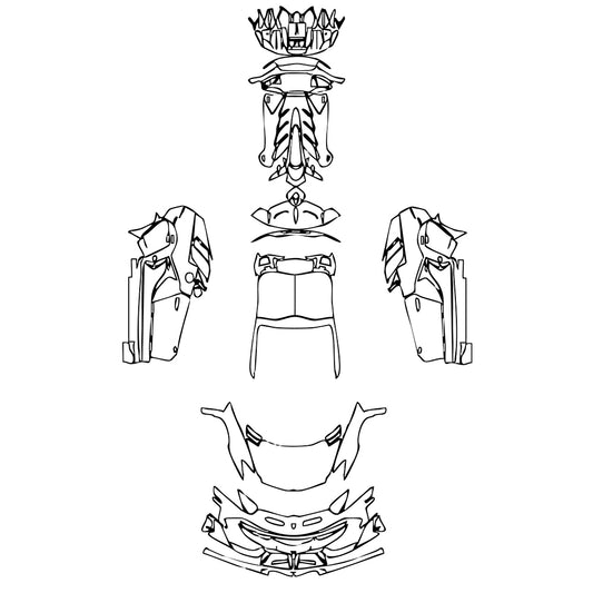Pre-Cut PPF Lamborghini Aventador Avendator SVJ 63 Roadster 2022 - PPF-Kits