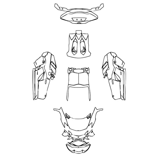Pre-Cut PPF Lamborghini Aventador Avendator S Roadster 2020 - PPF-Kits