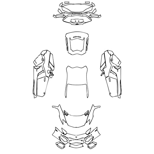Pre-Cut PPF Lamborghini Aventador LP 700-4 Coupe 2015 - PPF-Kits