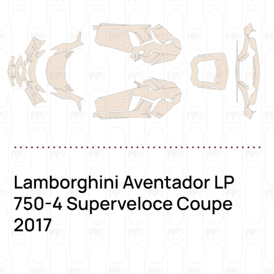 Voorgesneden PPF Lamborghini Aventador LP 750-4 Superveloce Coupe 2017