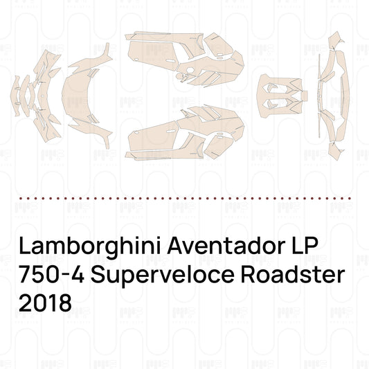 Voorgesneden PPF Lamborghini Aventador LP 750-4 Superveloce Roadster 2018