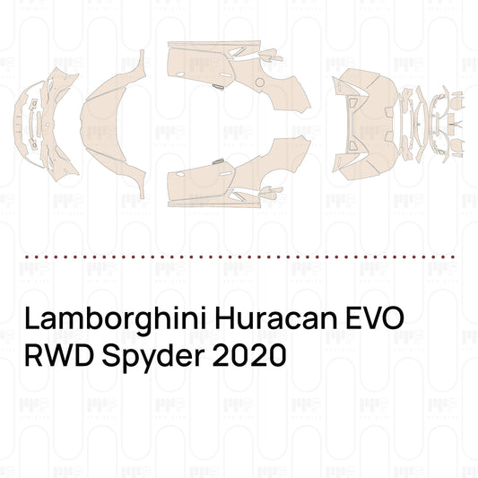 Voorgesneden PPF Lamborghini Huracan EVO RWD Spyder 2020