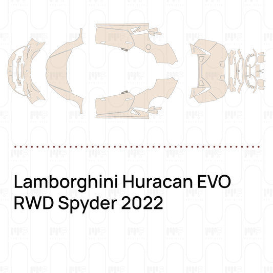 Voorgesneden PPF Lamborghini Huracan EVO RWD Spyder 2022