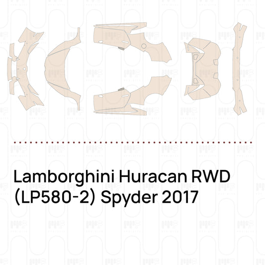 Voorgesneden PPF Lamborghini Huracan RWD (LP580-2) Spyder 2017
