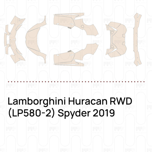 Voorgesneden PPF Lamborghini Huracan RWD (LP580-2) Spyder 2019
